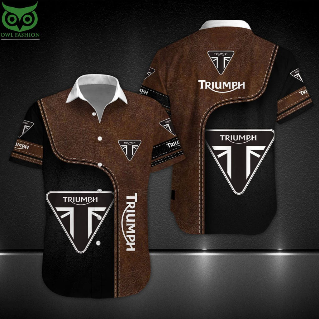 Triumph Motorcycles Motorcycle Brand Custom Hawaiian Shirt Short