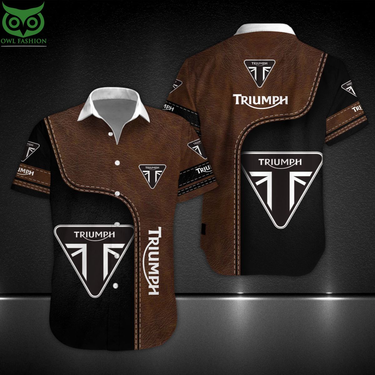 Triumph Motorcycles Motorcycle Brand Custom Hawaiian Shirt Short