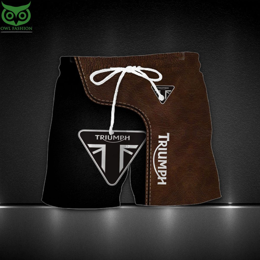 Triumph Motorcycles Motorcycle Brand Custom Hawaiian Shirt Short