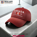 True Northern Canada 1867 Print Baseball Cap