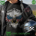 Trump Born to ride Motorcycle USA Eagle t shirt