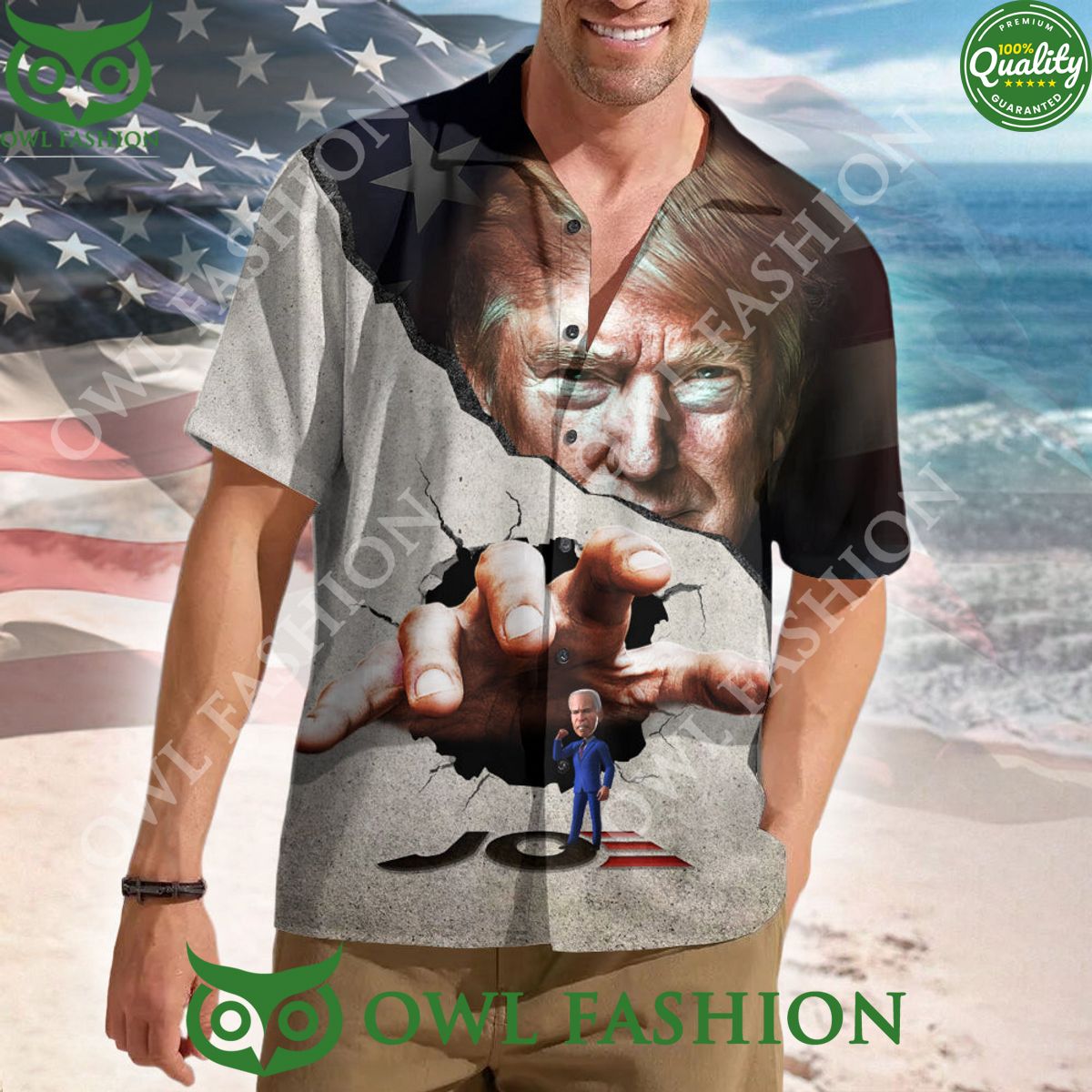 Trump Break The Wall Against Joe Hawaii Shirt