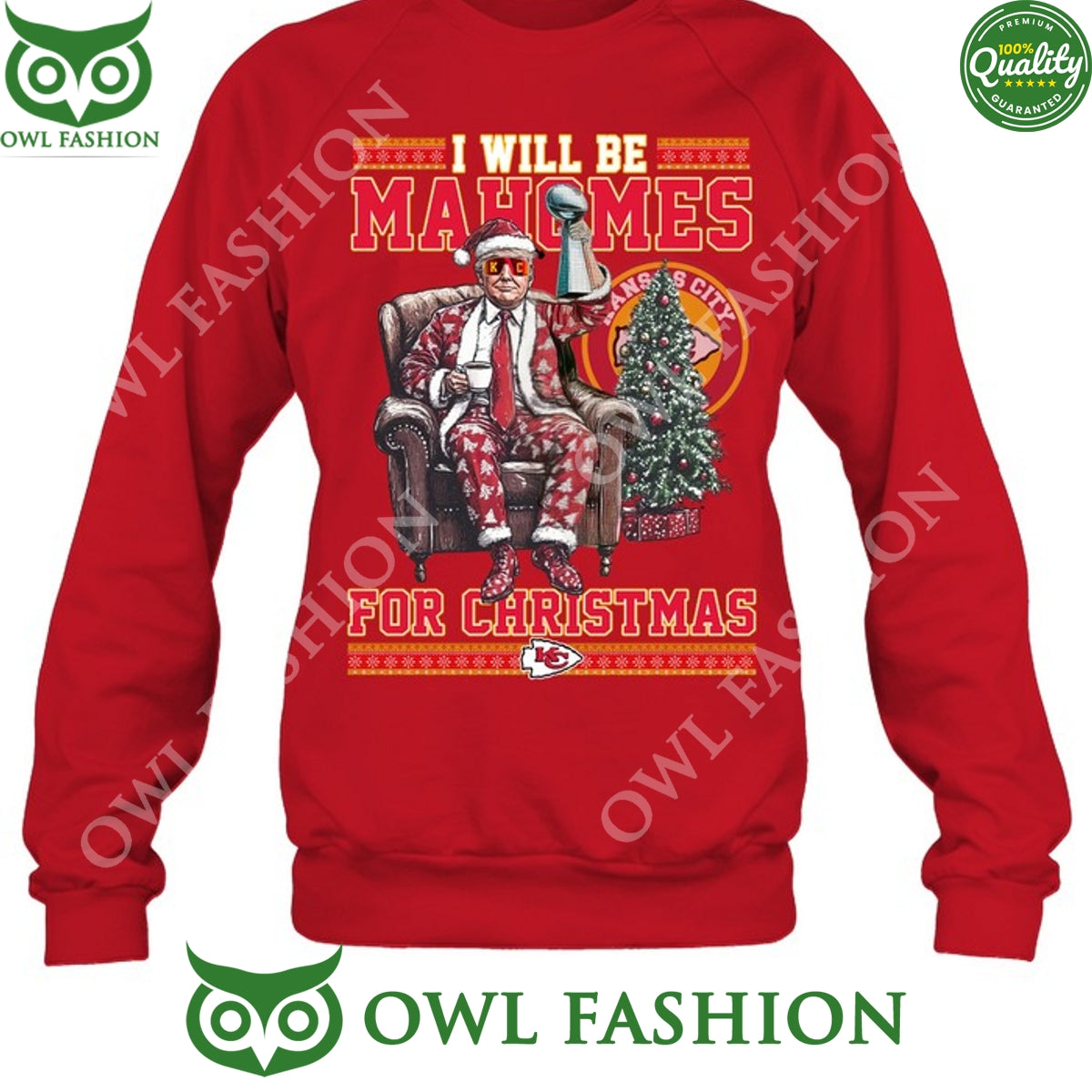 Trump Will Be Mahomes For Christmas Sweatshirt