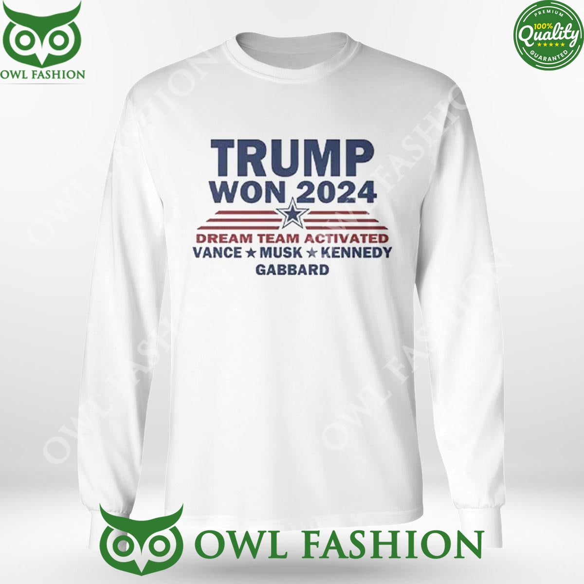 Trump Won 2024 Dream Team Activated Vance Musk Kennedy Gabbard t Shirt