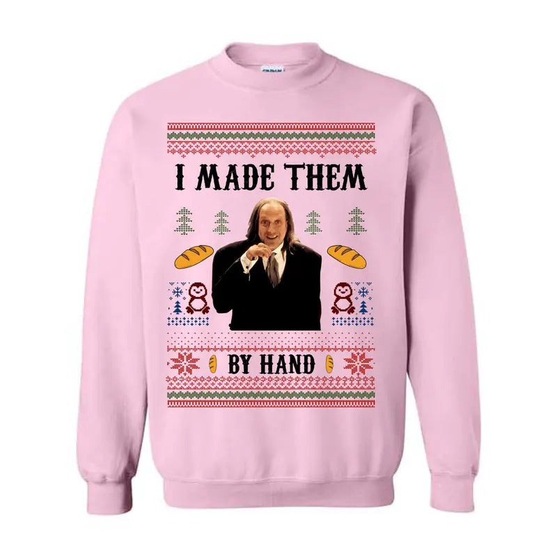 I Made Them By Hand Ugly sweatshirt/hoodie/tshirt, Scary Movie Dinner made by Hand Meme Shirt, Funny Ugly Shirt For...