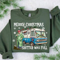 Merry Christmas Shitter Was Full Sweatshirt/hoodie/tshirt,Ugly Christmas Trump Tee, Santa Trump Election 2024 Christmas...