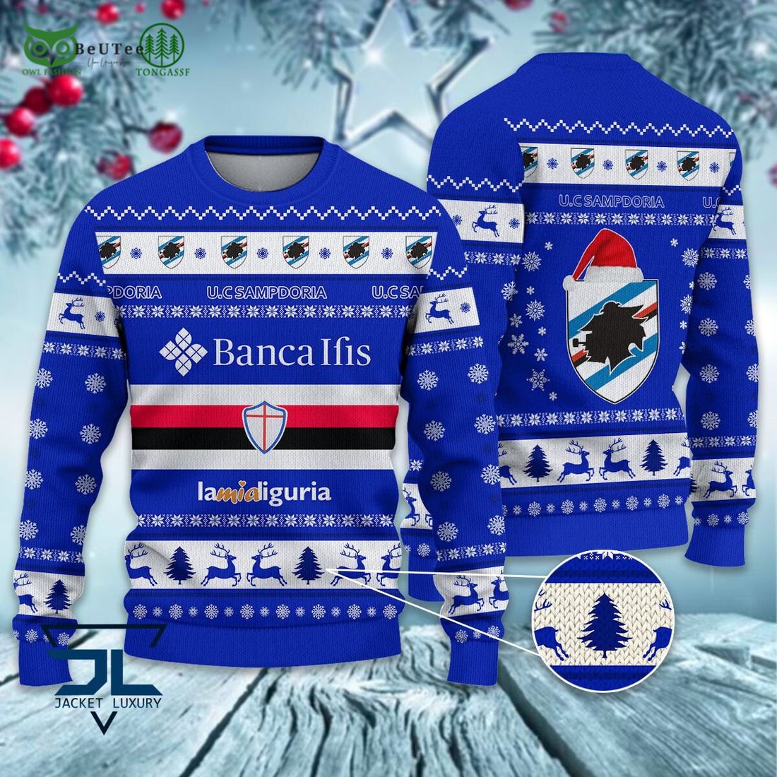 U.C. Sampdoria Football Lega Serie A Ugly Sweater