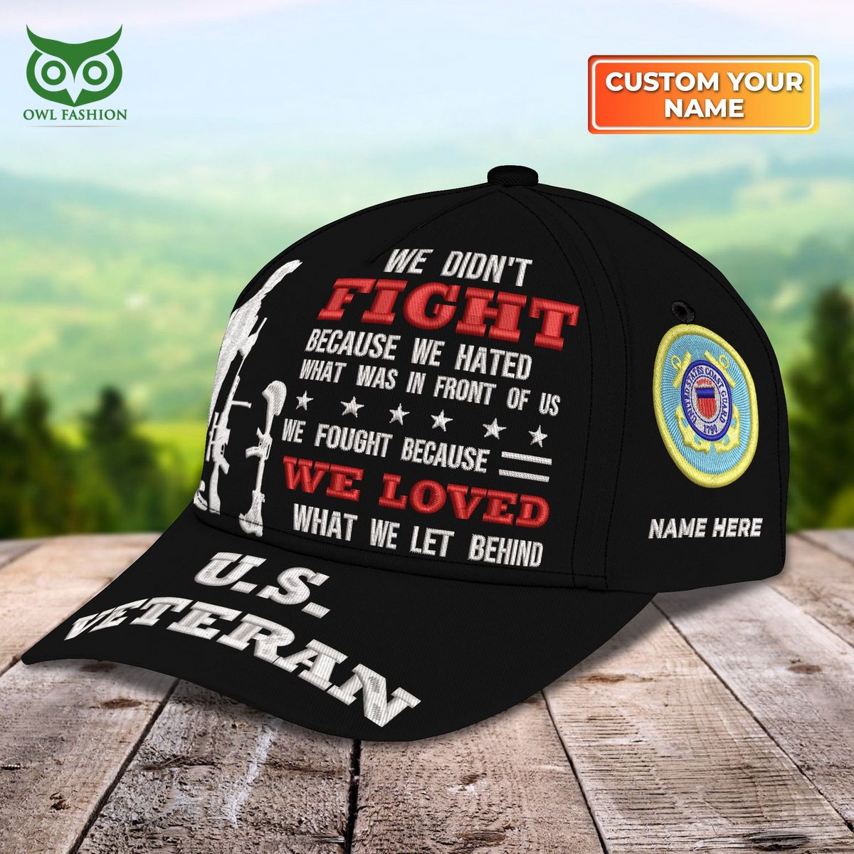 U.S.C.G Veterans Customized Embroidery Classic Cap