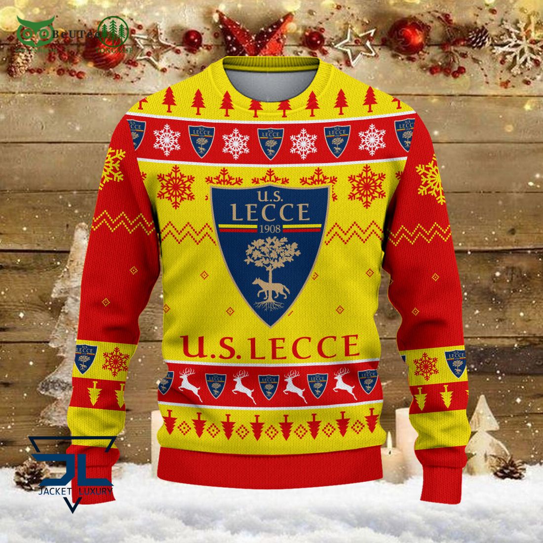 U.S. Lecce Team Football Lega Serie A Ugly Sweater