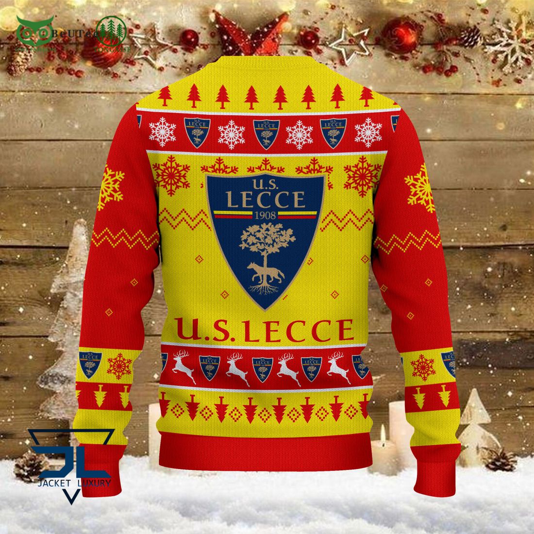 U.S. Lecce Team Football Lega Serie A Ugly Sweater