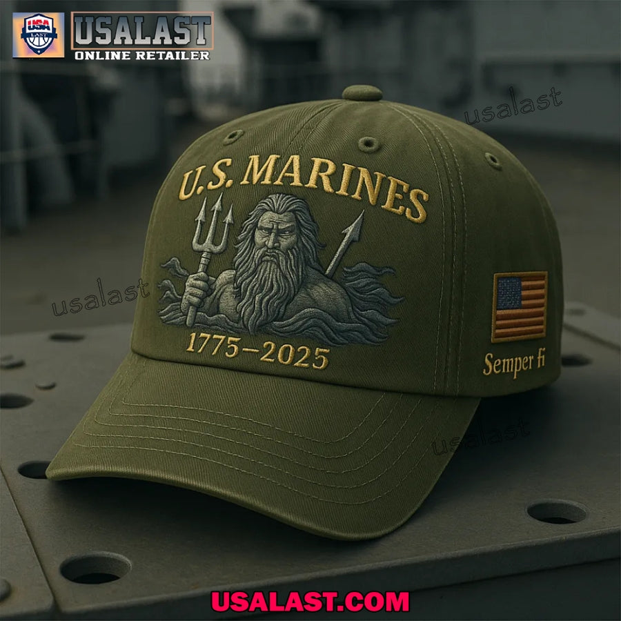 U.S Marine Poisedon Semper Fi 1775-2025 Classic Cap