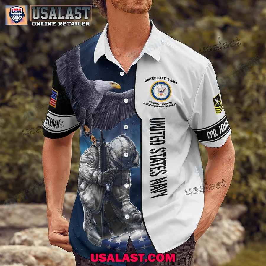 U.S Navy Eagle And Veterans Hawaiian Shirts, Polo Shirt, T-shirt, Hoodie And Sweatshirt