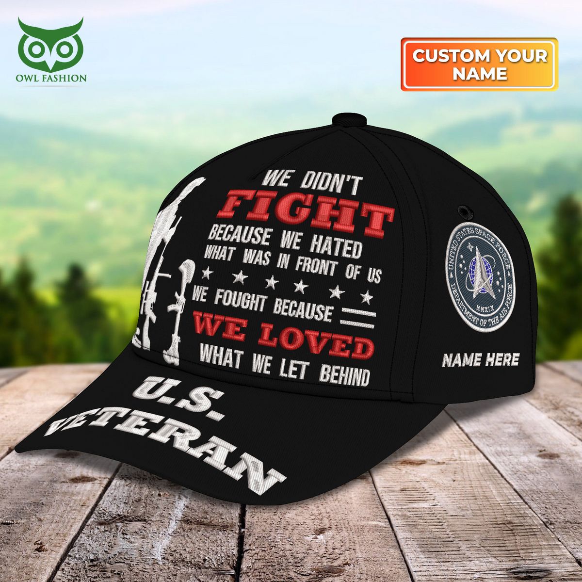 U.S.S.F Veterans Customized Embroidery Classic Cap