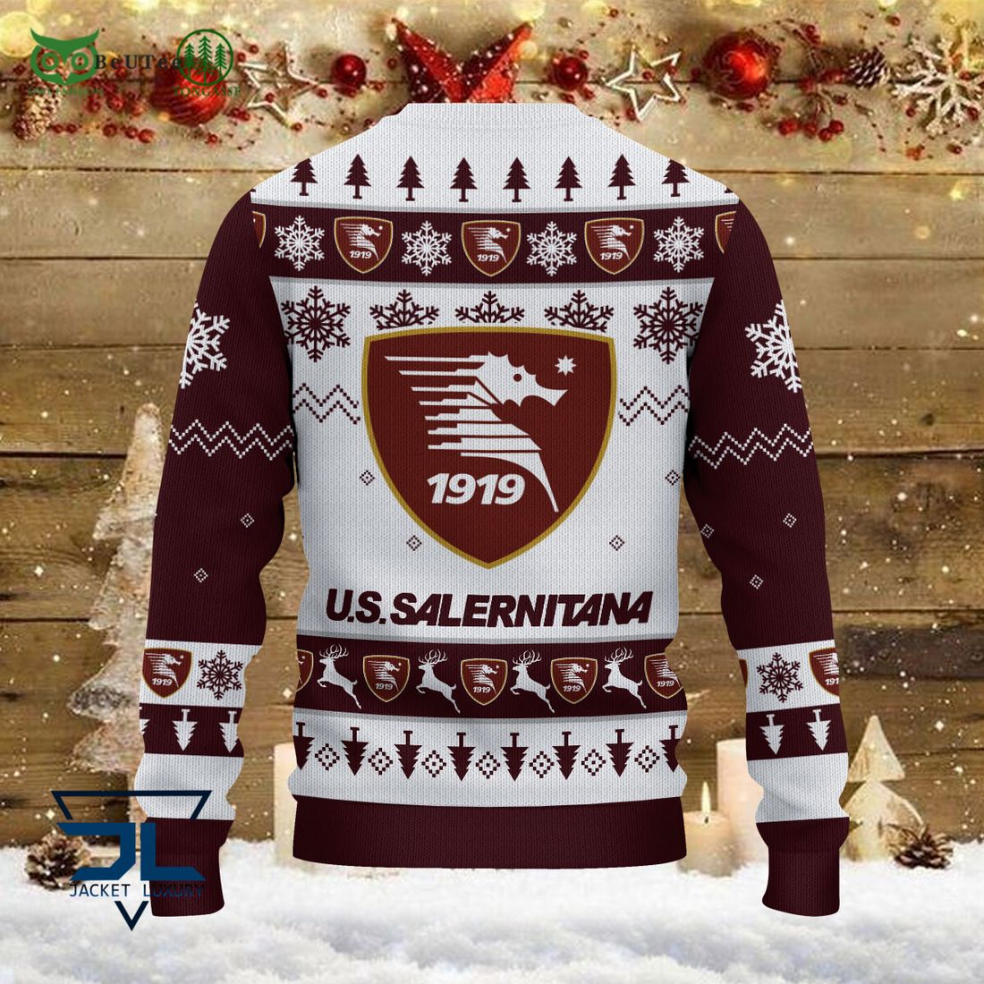 U.S. Salernitana 1919 Team Football Lega Serie A Ugly Sweater