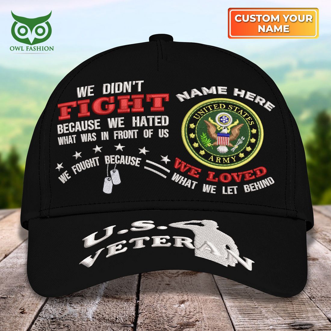 U.S Veterans Memorial Day Custom Classic Cap