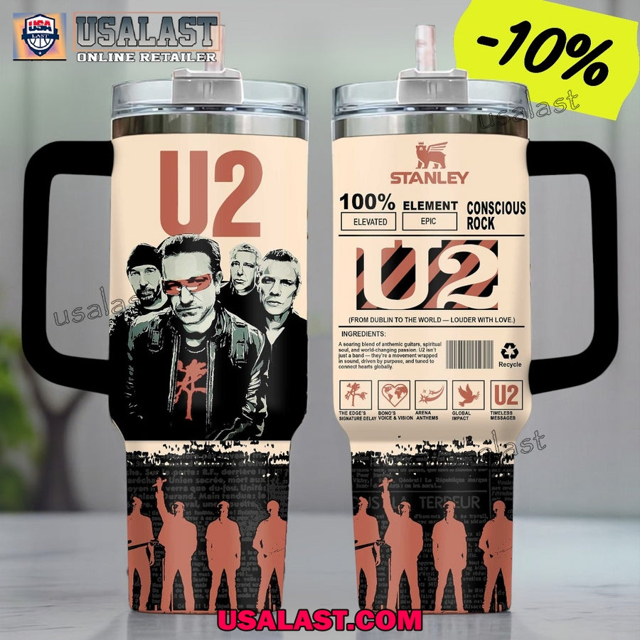 U2 Band Inspired Stanley 40oz Tumbler