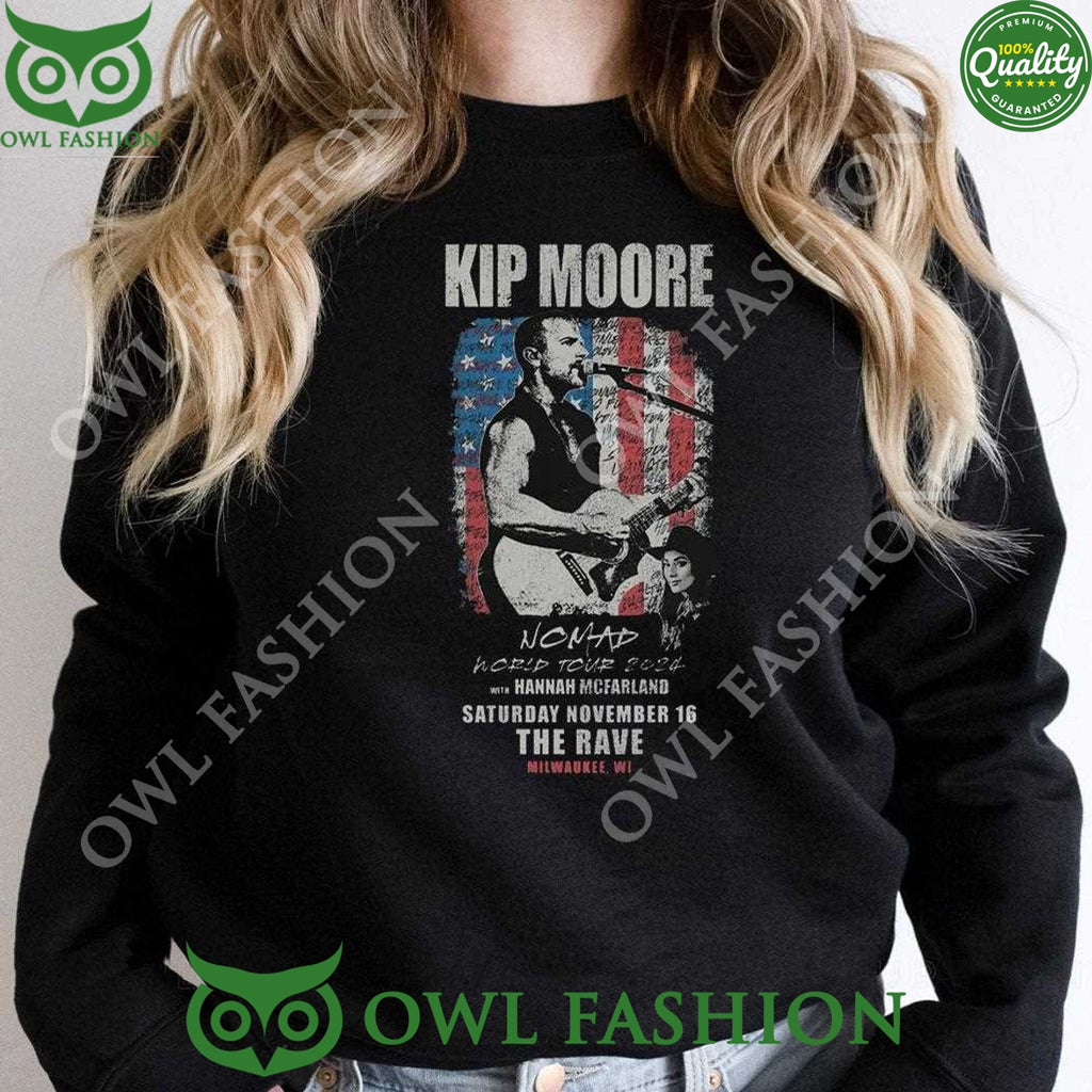 Hannah Mcfarland November 16 The Rave Kip Moore Nomad World Tour 2024 Milwaukee Wi Shirt