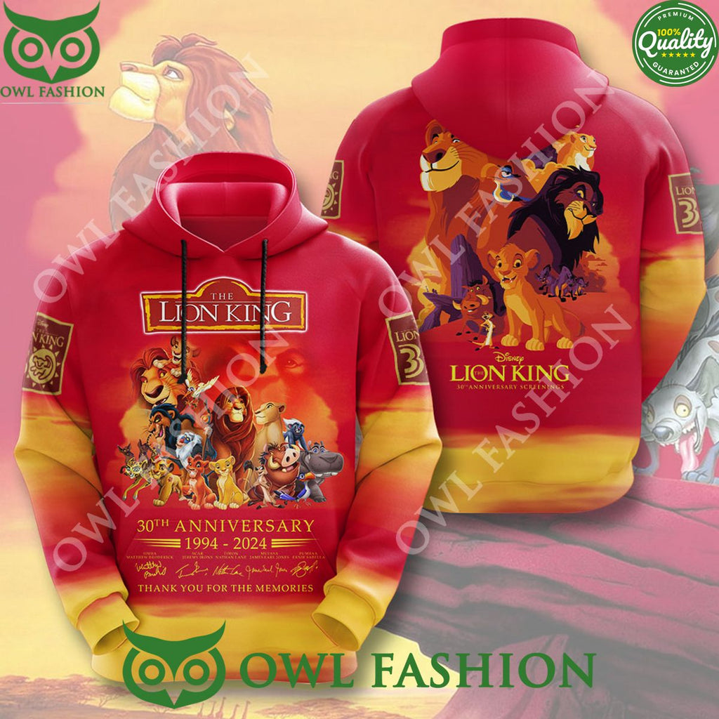 The Lion King 30th Anniversary 1994 2024 3D T shirt