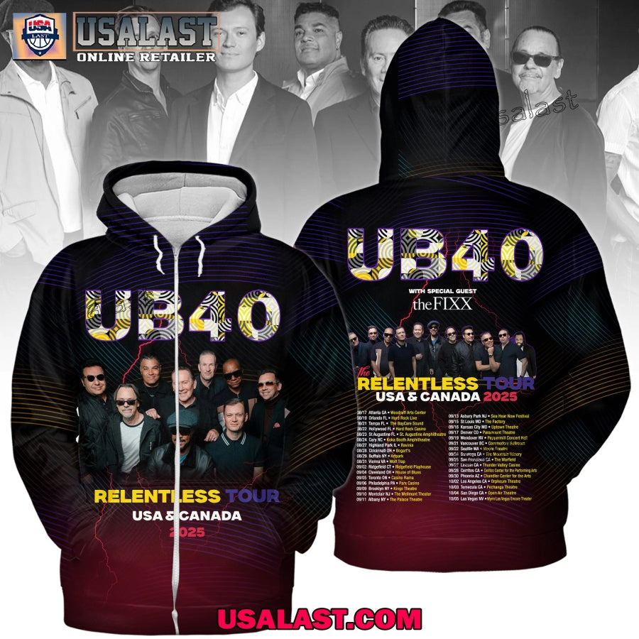 UB40 Band Relentless Tour Usa & Canada 2025 T-Shirt, Hoodie