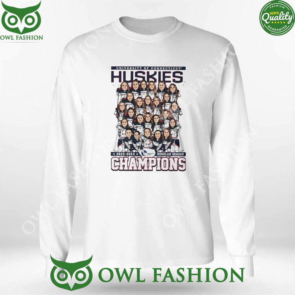 Uconn Huskies 2023 2024 Hockey East Regular Season Champions 2D T-shirt