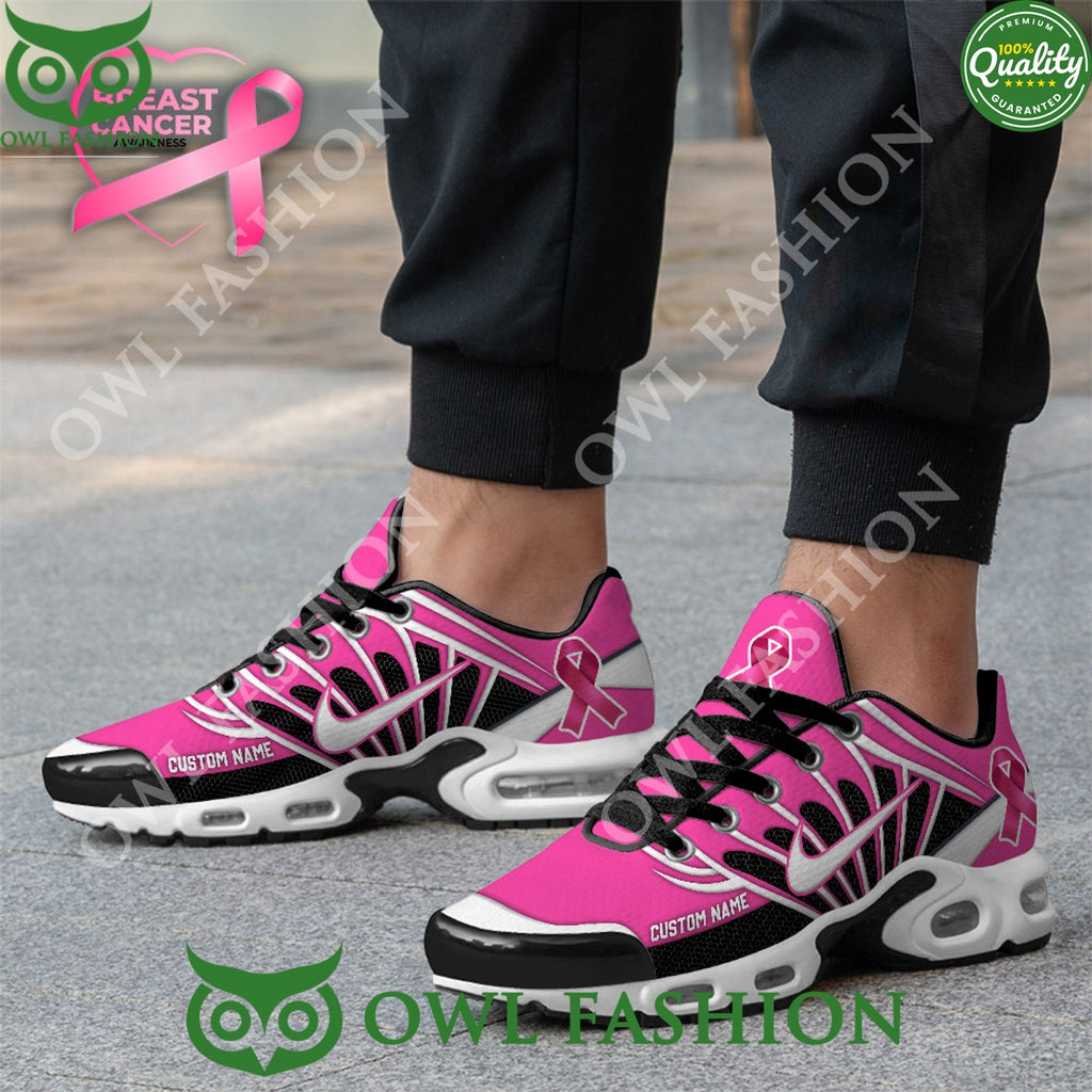 Personalized Breast Cancer Awareness Pink Air Max Shoes