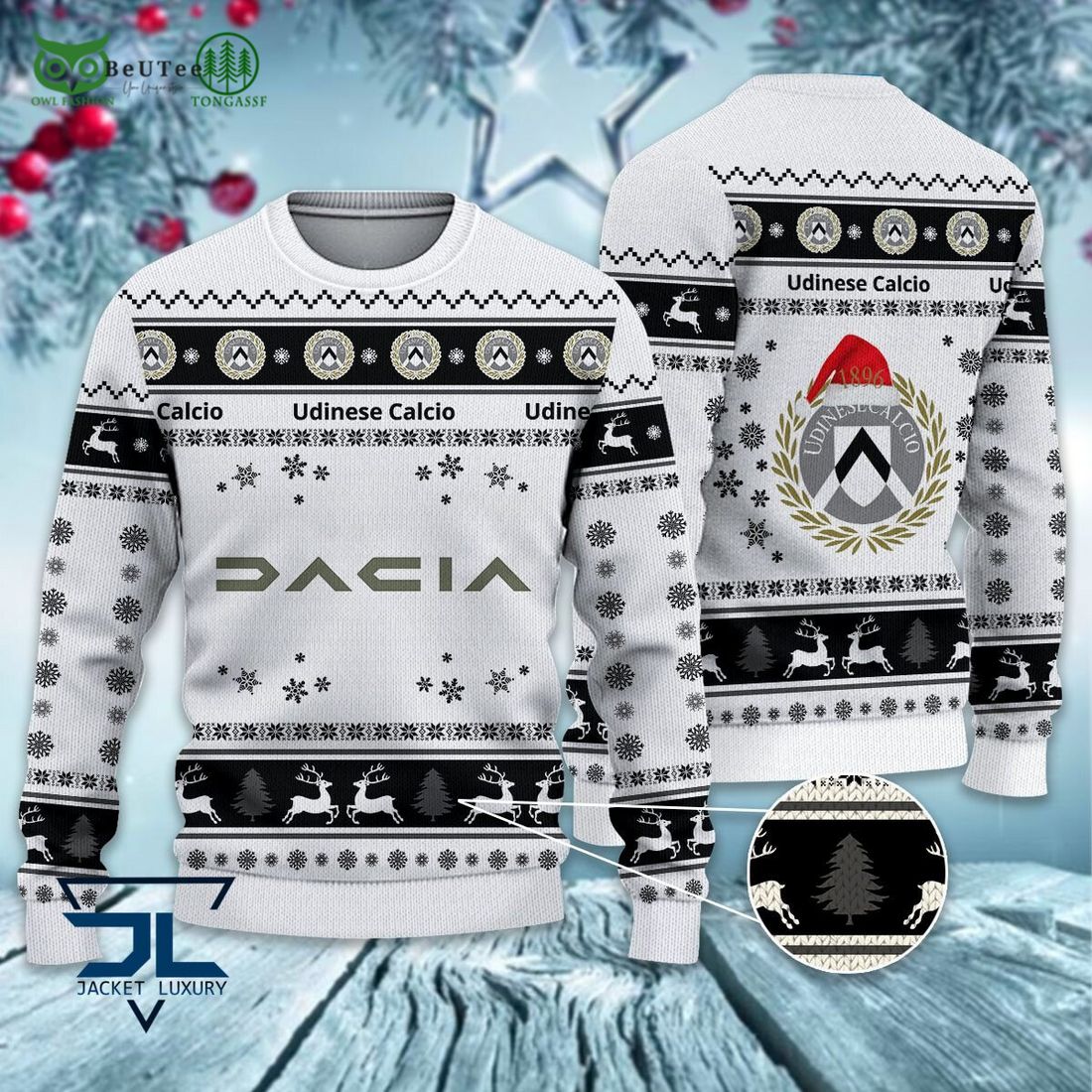 Udinese Calcio 1896 Football Lega Serie A Ugly Sweater