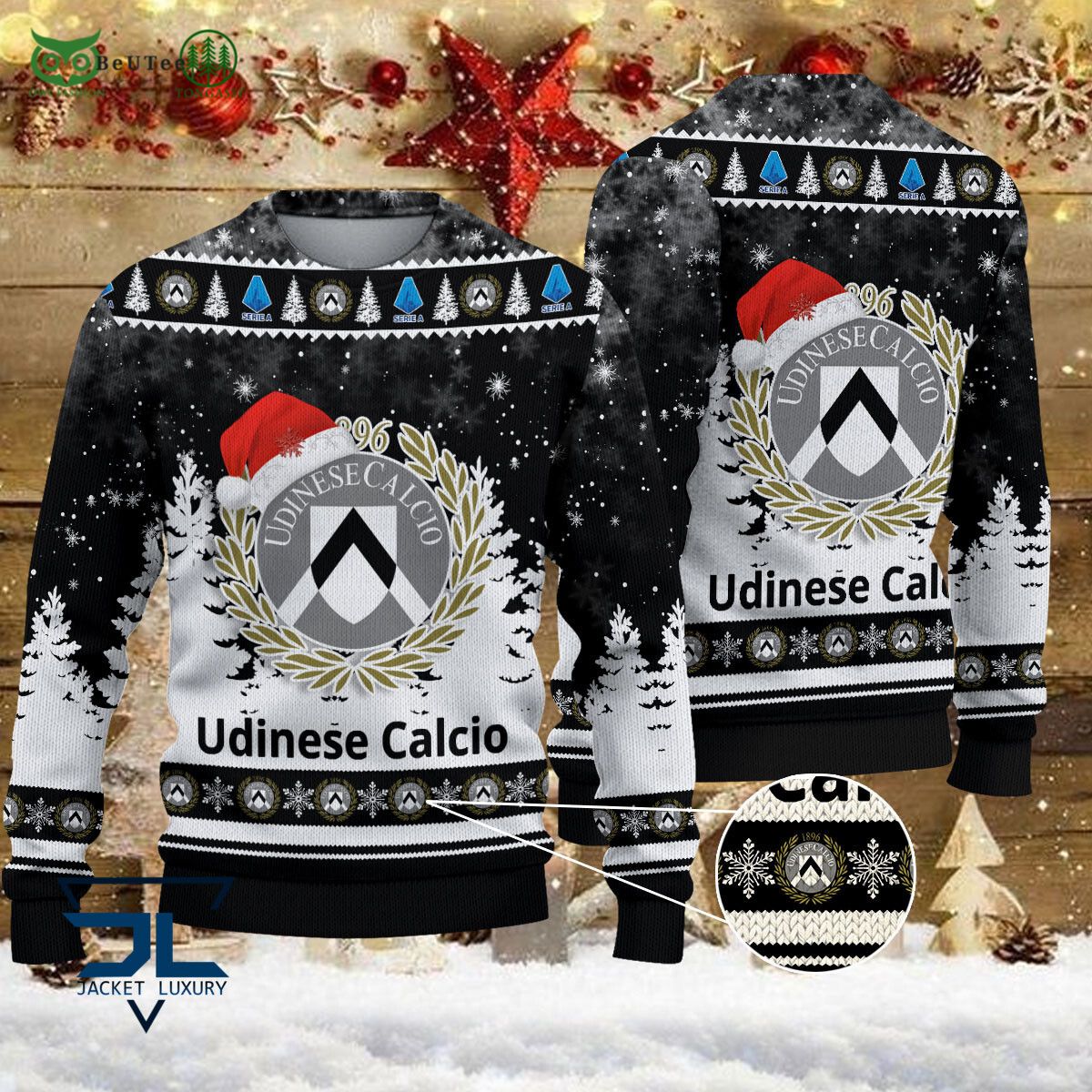 Udinese Calcio 1896 Lega Serie A Champion Ugly Sweater