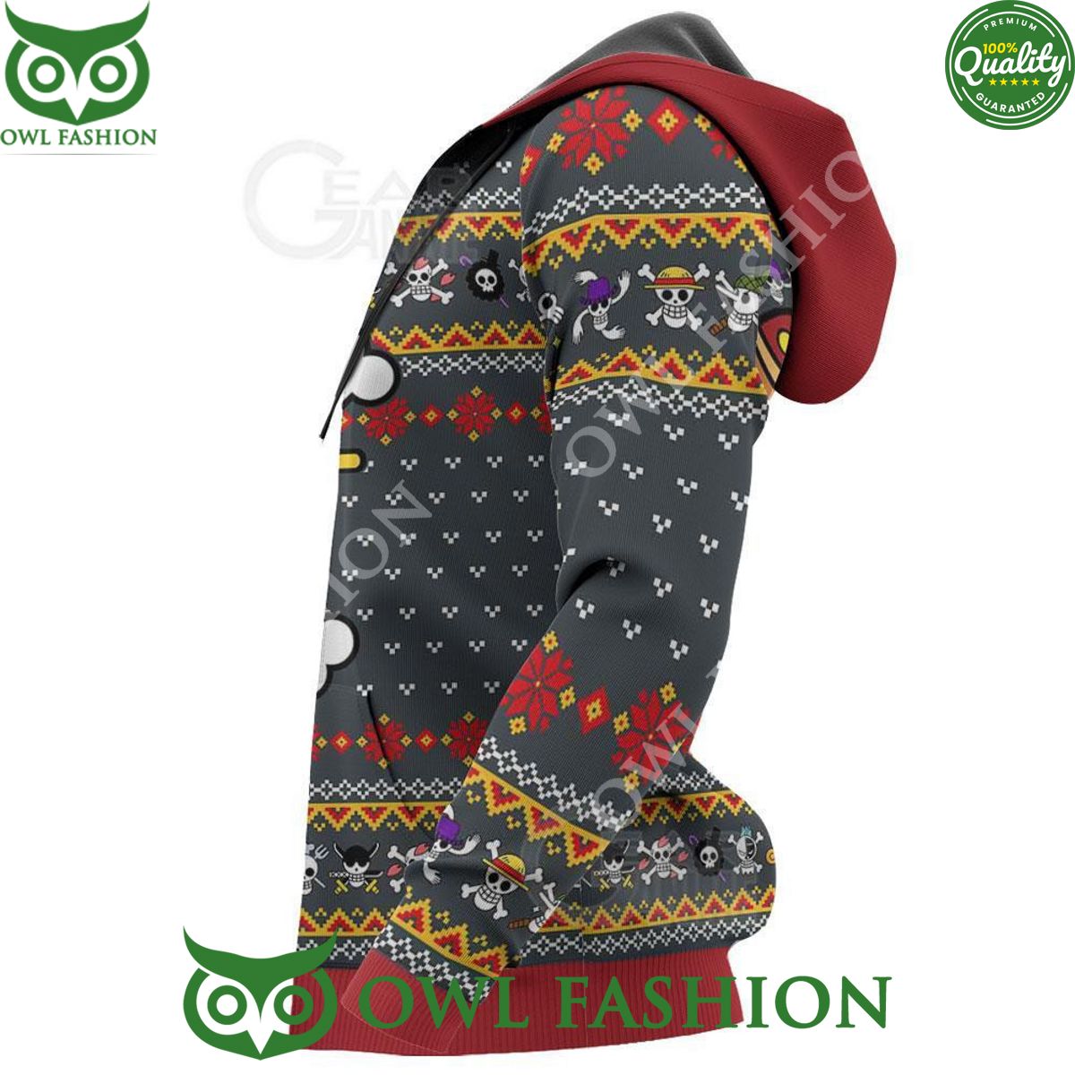 Ugly Christmas Sweater Straw Hat Priate Xmas Gift Jumper