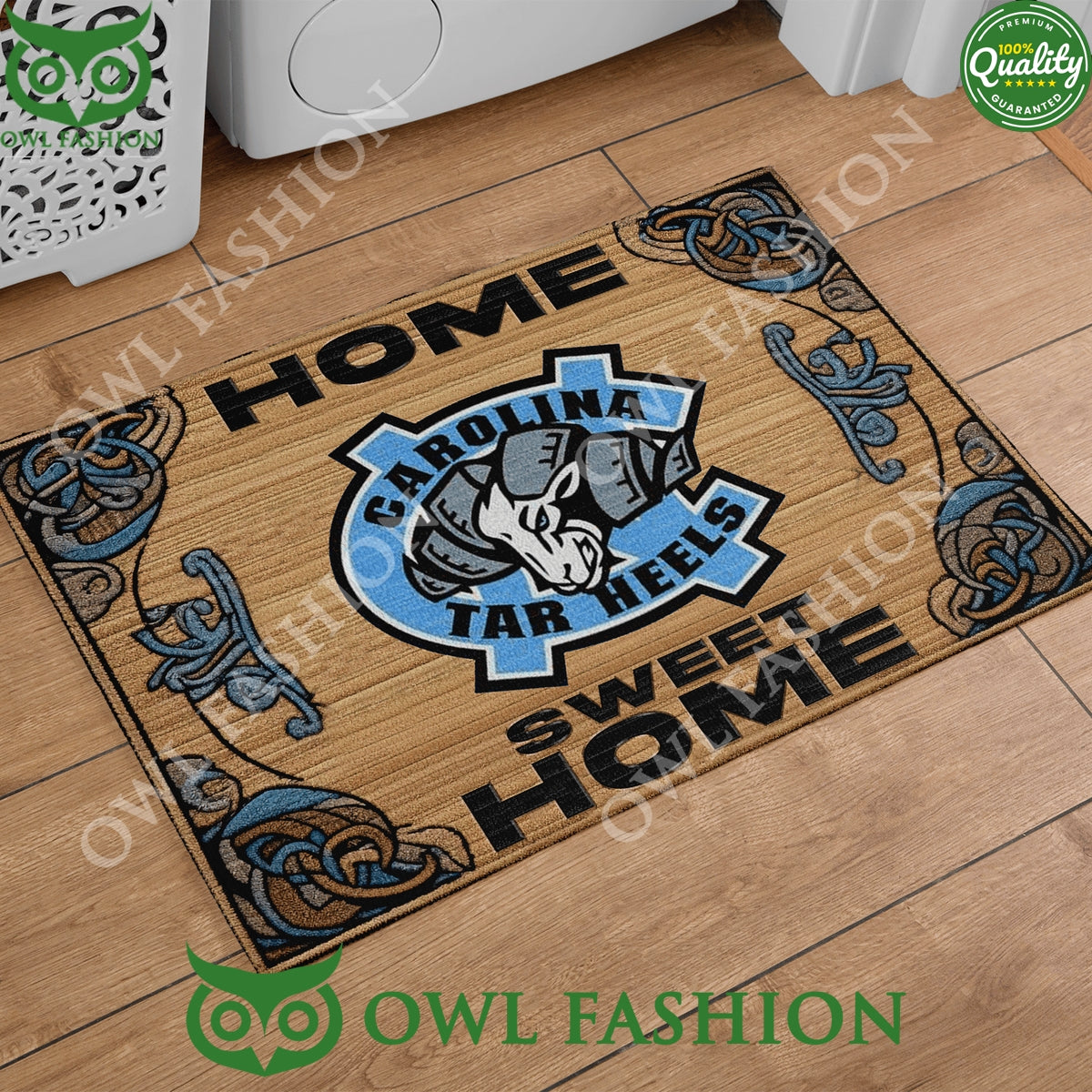 UNC Carolina Tar Heels Home Sweet Home Doormat