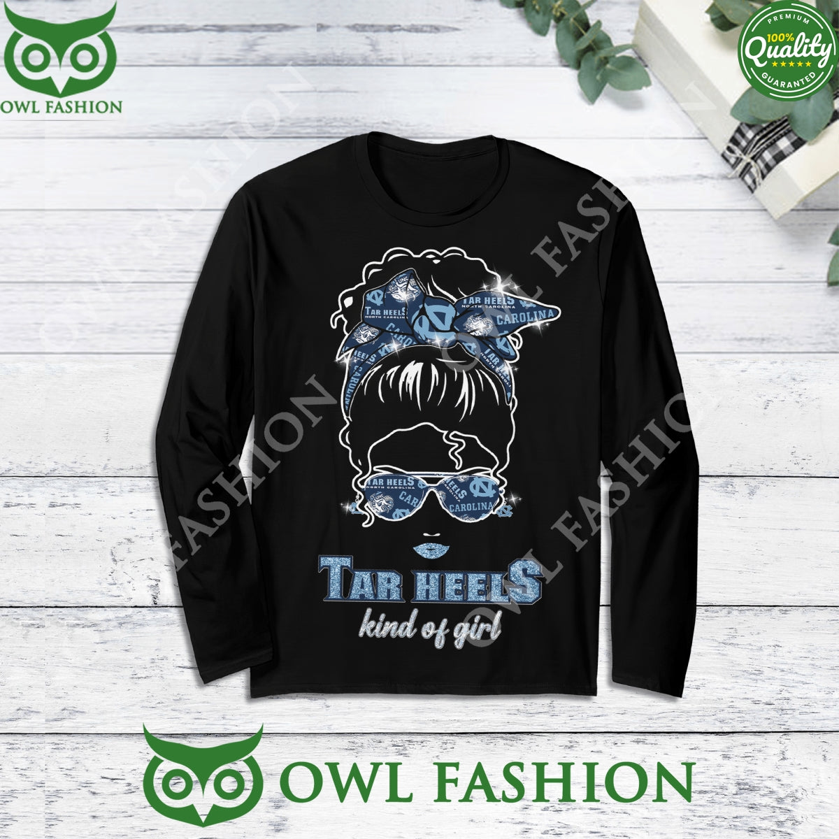 UNC Tar Heels Kind of Girl Carolina Girl Black Pajamas