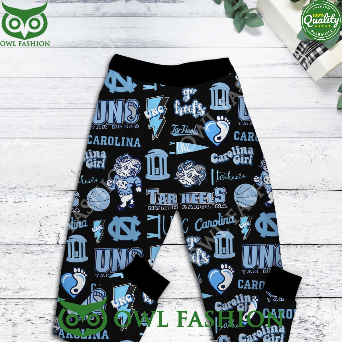 UNC Tar Heels Kind of Girl Carolina Girl Black Pajamas