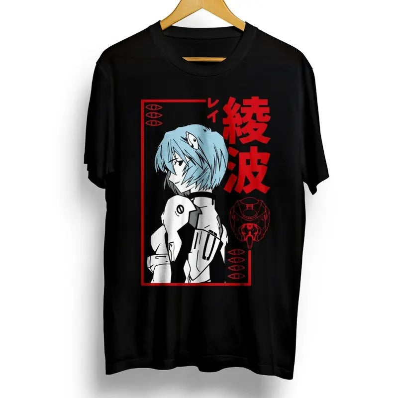 unisex Shirt, Rei Ayanami,Neon Genesis Evangelion,manga, Anime, Misato Katsuragi Hoodie, Sweatshirt | RetroVerseTees.com