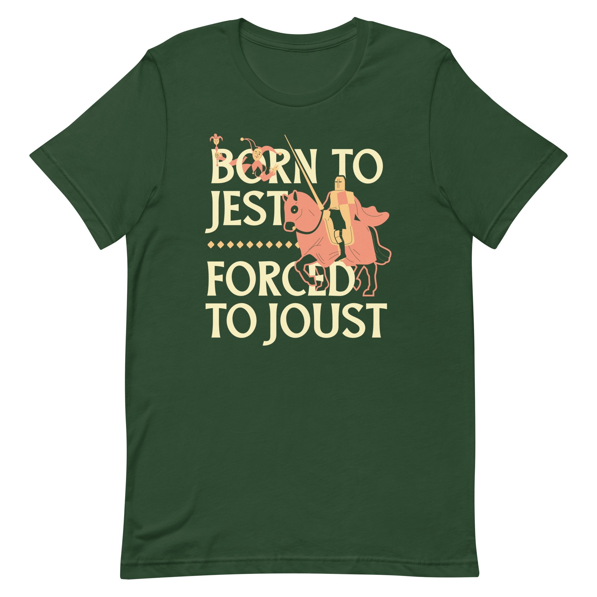 Born To Jest Forced To Joust Men's Signature Tee