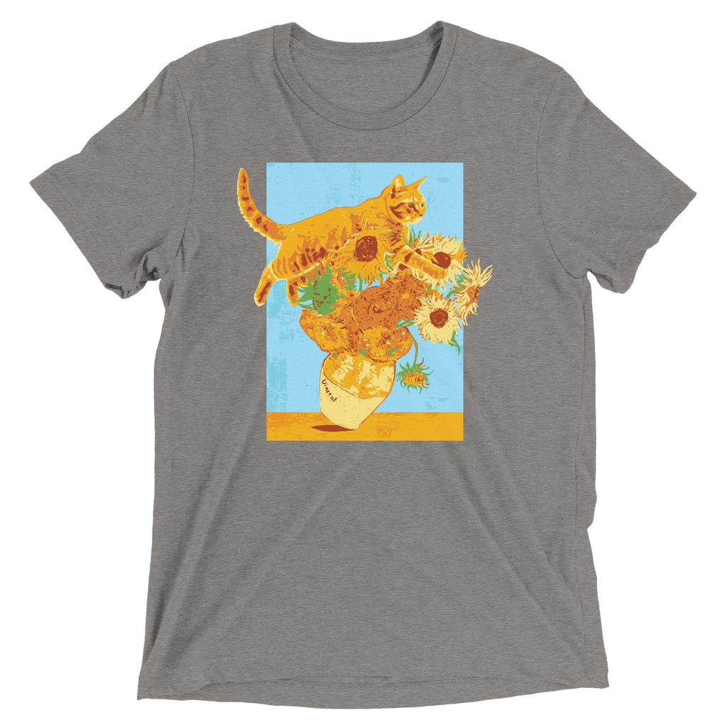 Van Gogh's Cat Men's Tri-Blend Tee