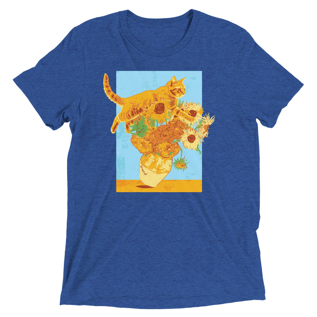 Van Gogh's Cat Men's Tri-Blend Tee