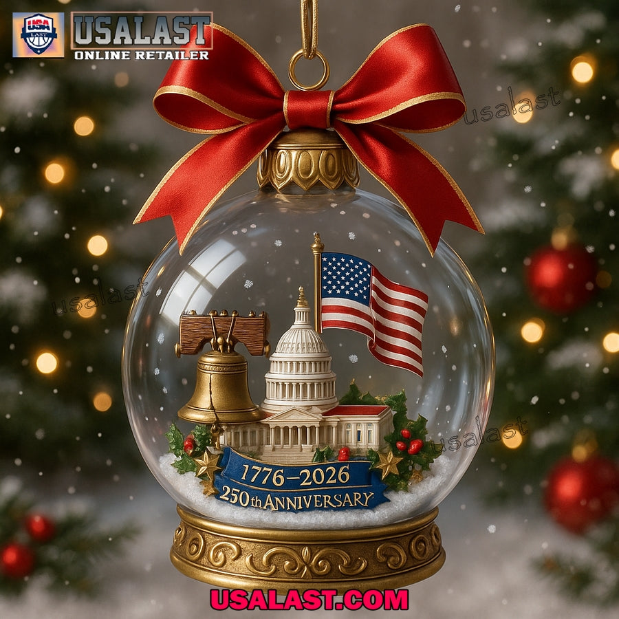 United States 250th Anniversary Christmas Ornament