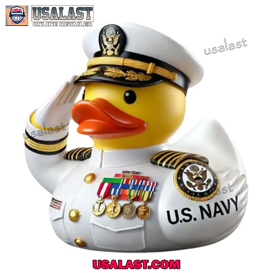 United States 250th Anniversary Rubber Duck Military Ornament