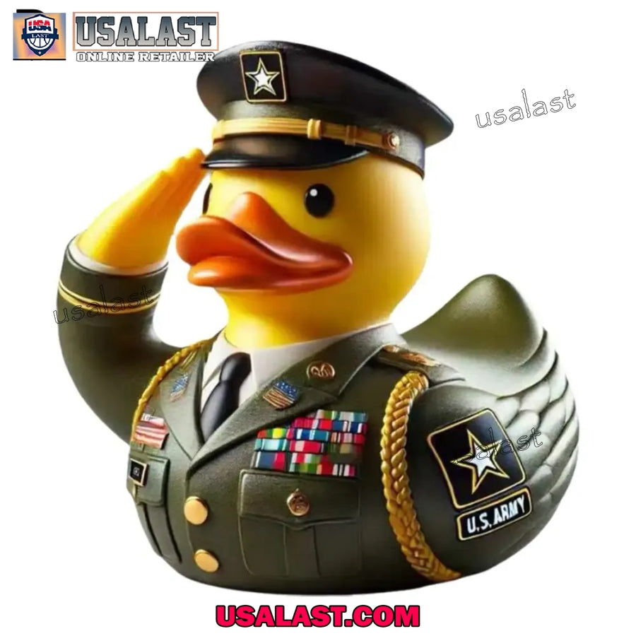 United States 250th Anniversary Rubber Duck Military Ornament
