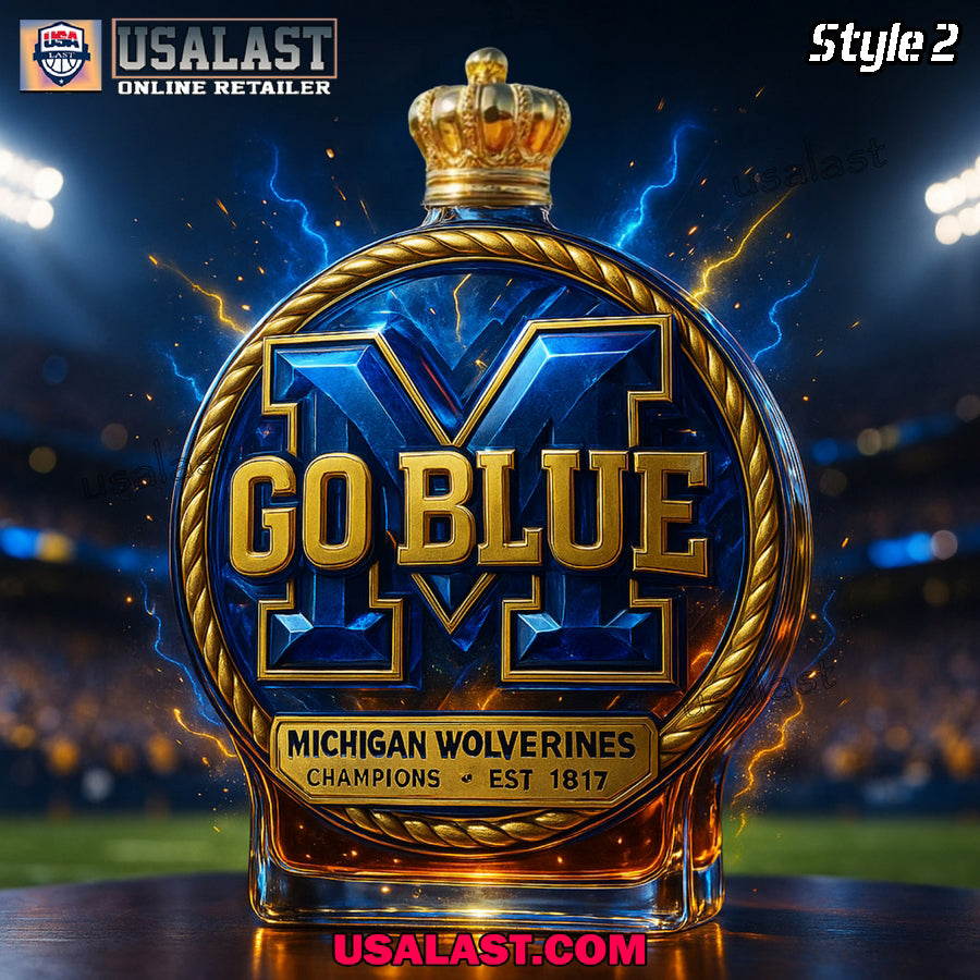 University of Michigan Whiskey Bottle