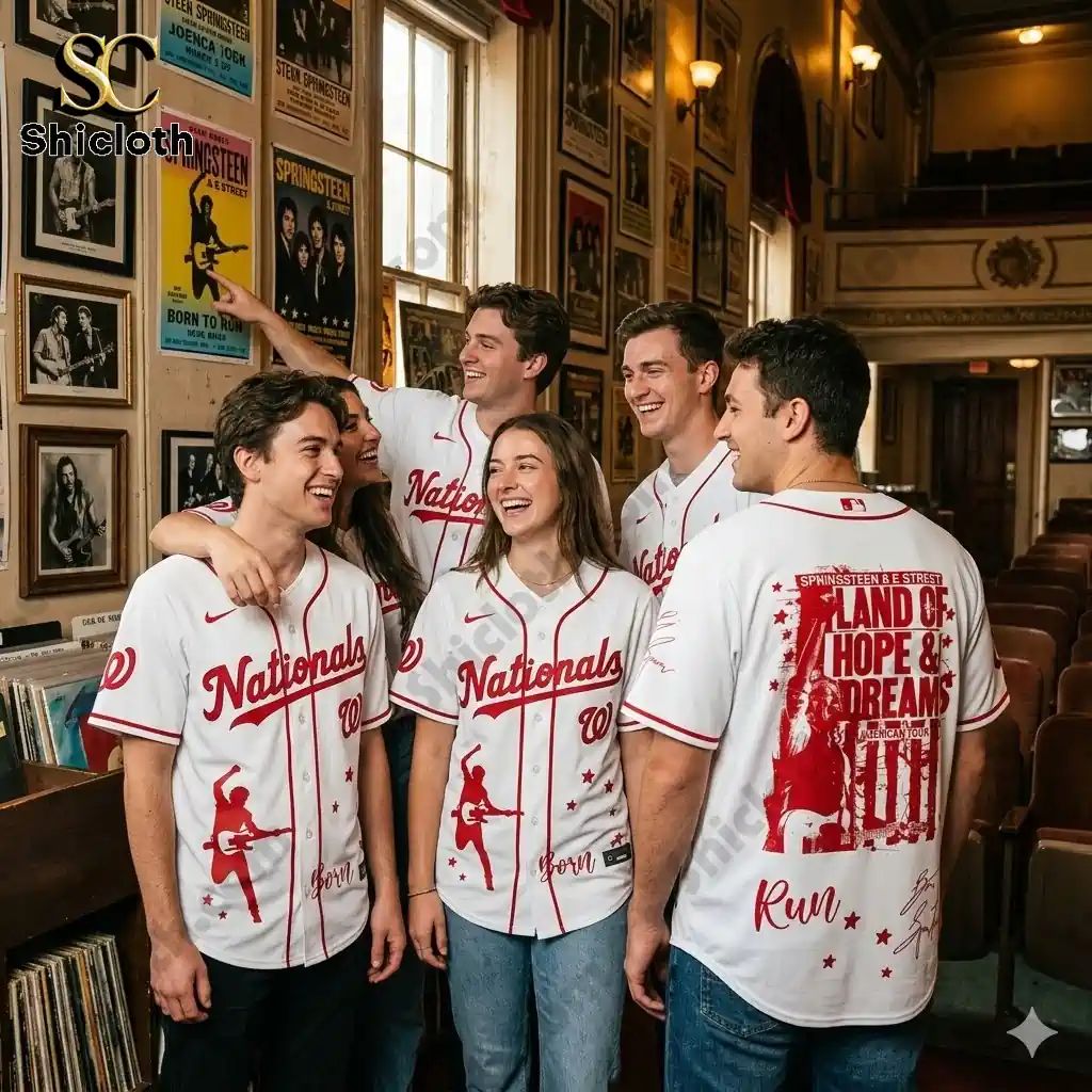 Washington Nationals x Bruce Springsteen & The E Street Band Land of Hope and Dreams Tour Jersey