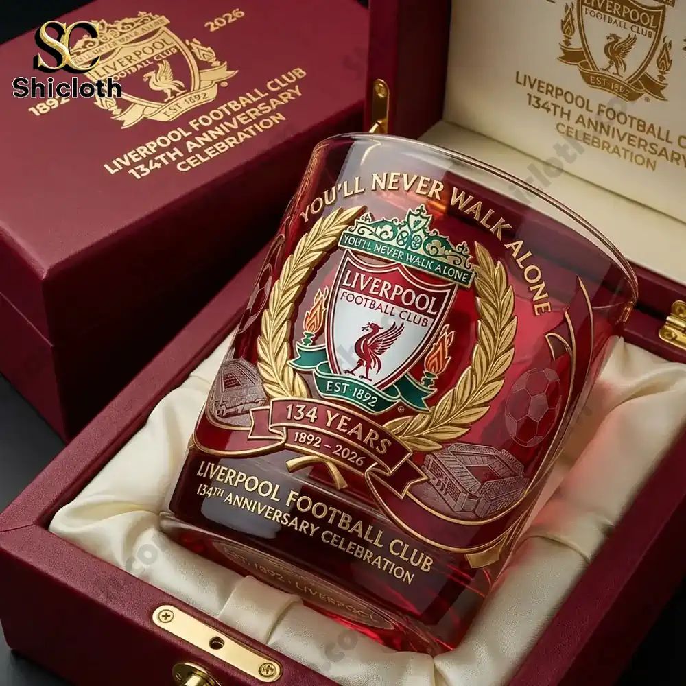 Liverpool F.C. 134th Anniversary Beer Whisky Glass