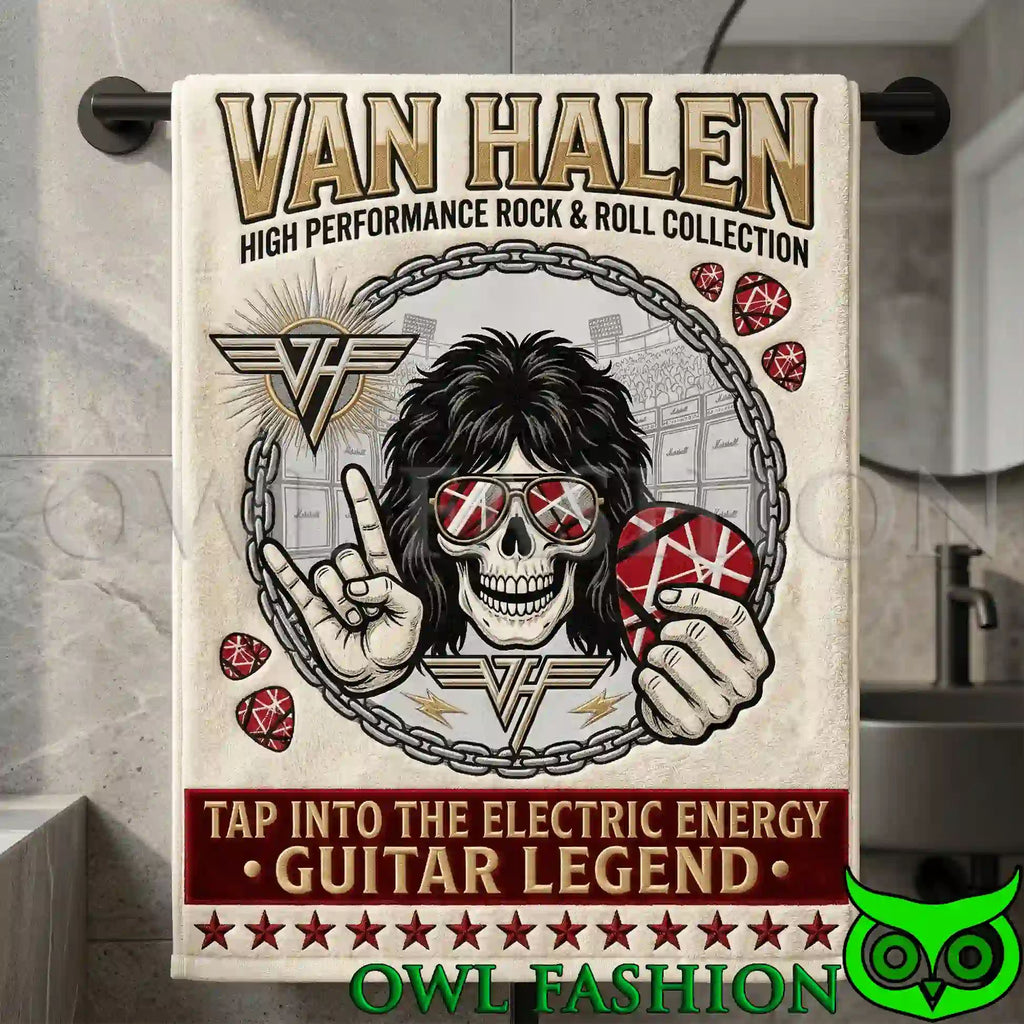 Van Halen Rock & Roll Royalty Collection Premium Bath Towels