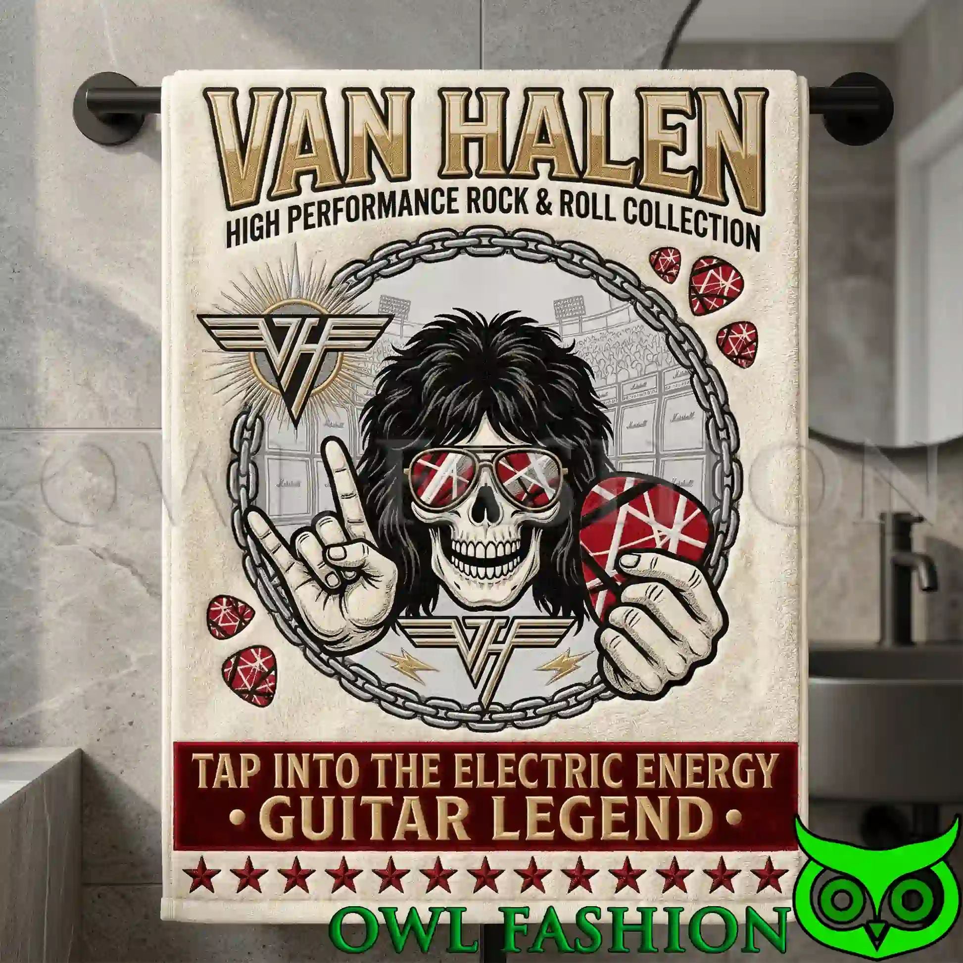Van Halen Rock & Roll Royalty Collection Premium Bath Towels