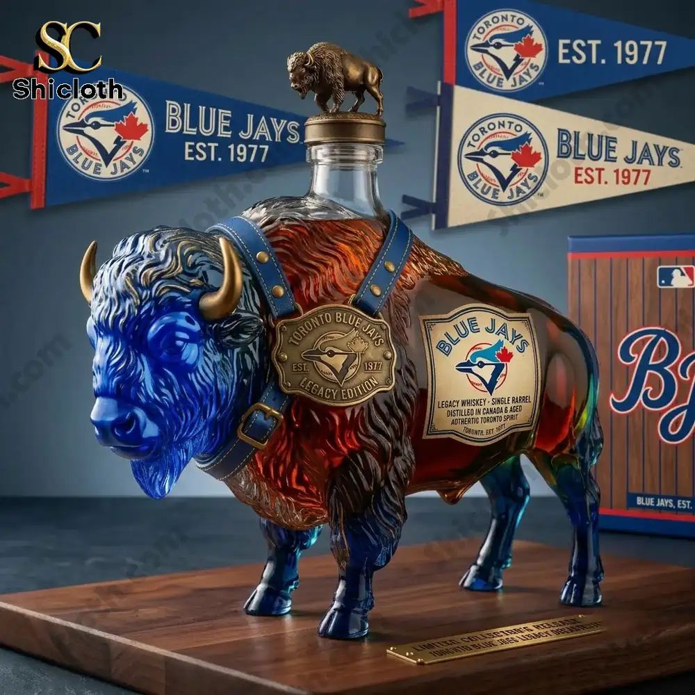 Bison Spirit Buffalo Trace x Toronto Blue Jays Limited Whiskey Bottle