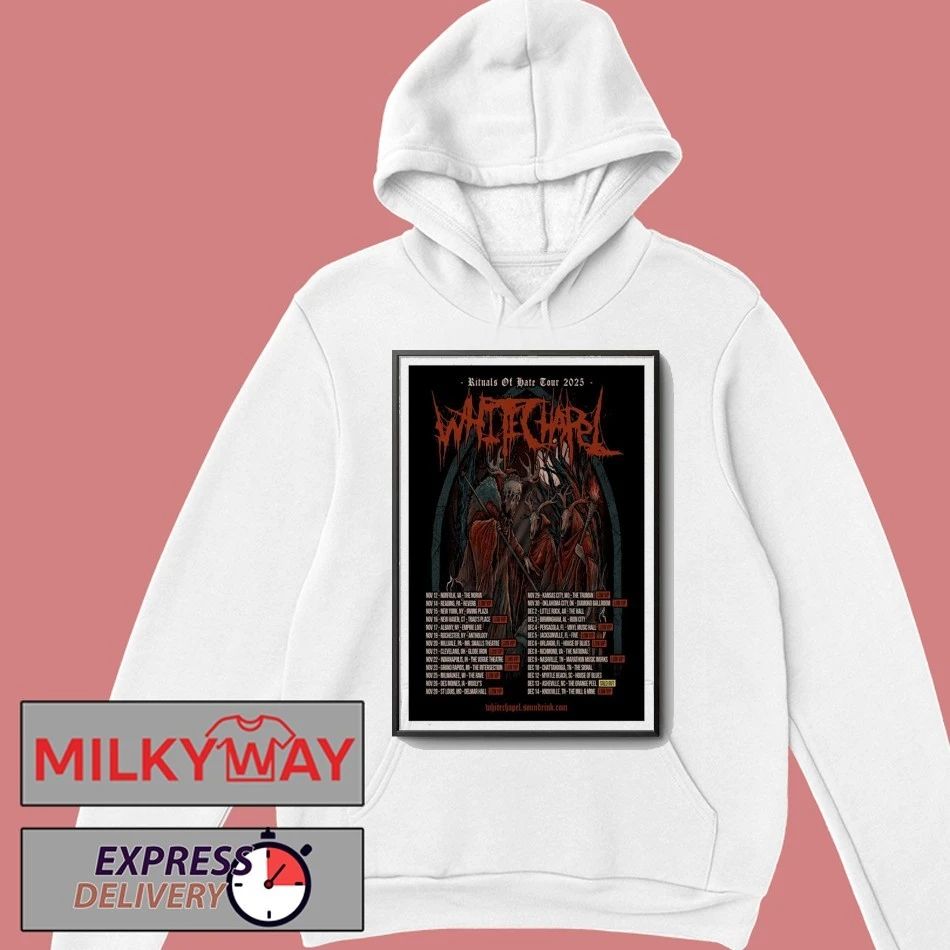 Whitechapel Rituals Of Hate Tour 2025 Poste shirt