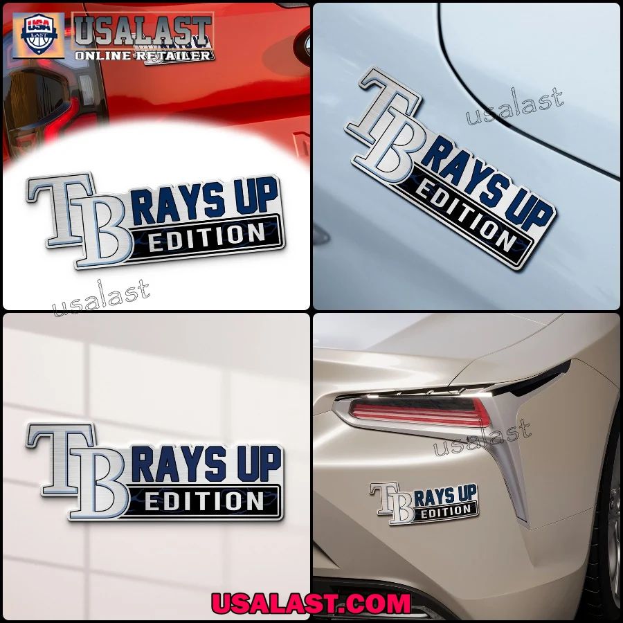 Tampa Bay Rays Edition Engraved Car Name Badge