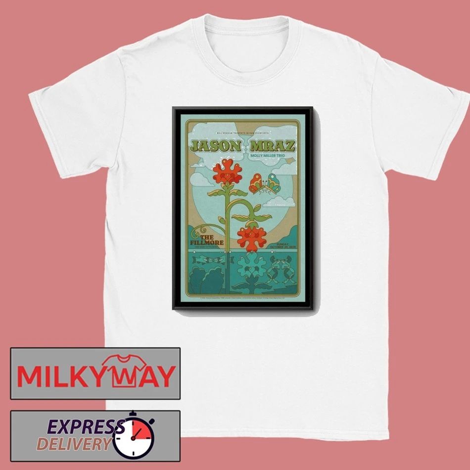 Jason Mraz The Fillmore, San Francisco Poster shirt