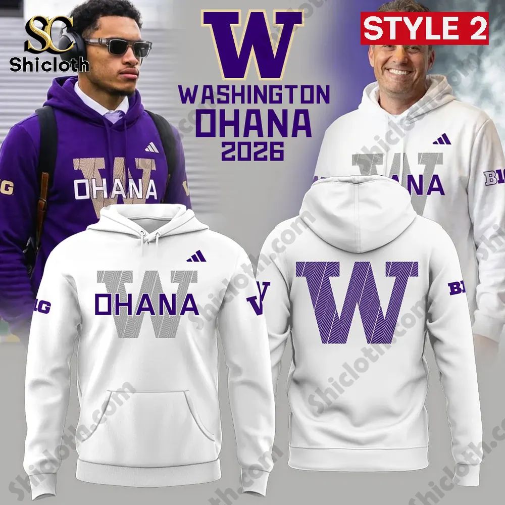 Washington Huskies Ohana 2026 Limited Edition Hoodie