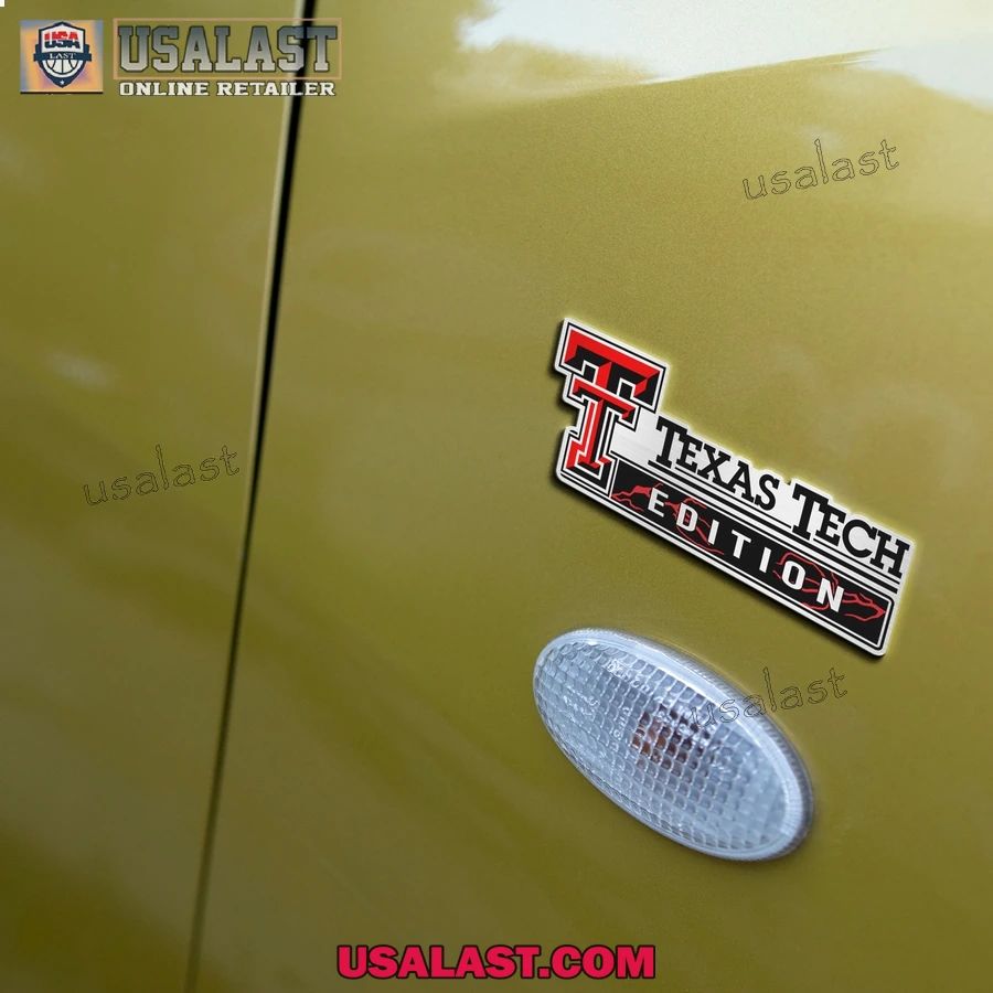 Texas Tech Red Raiders Edition Custom 3D Car Badge Sticker