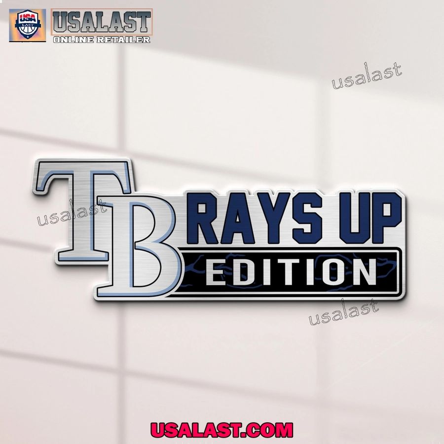 Tampa Bay Rays Edition Engraved Car Name Badge